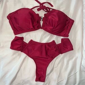 SHEIN | Women’s Size S Elegant Red Bikini Set